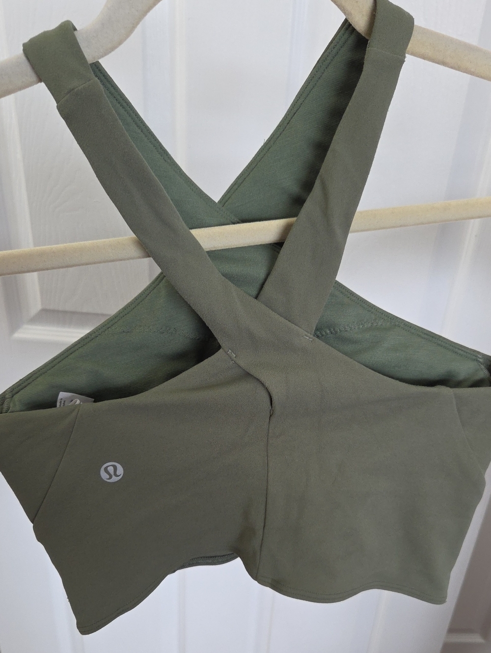 lululemon athletica Olive Green Cross-Back Sports Bra